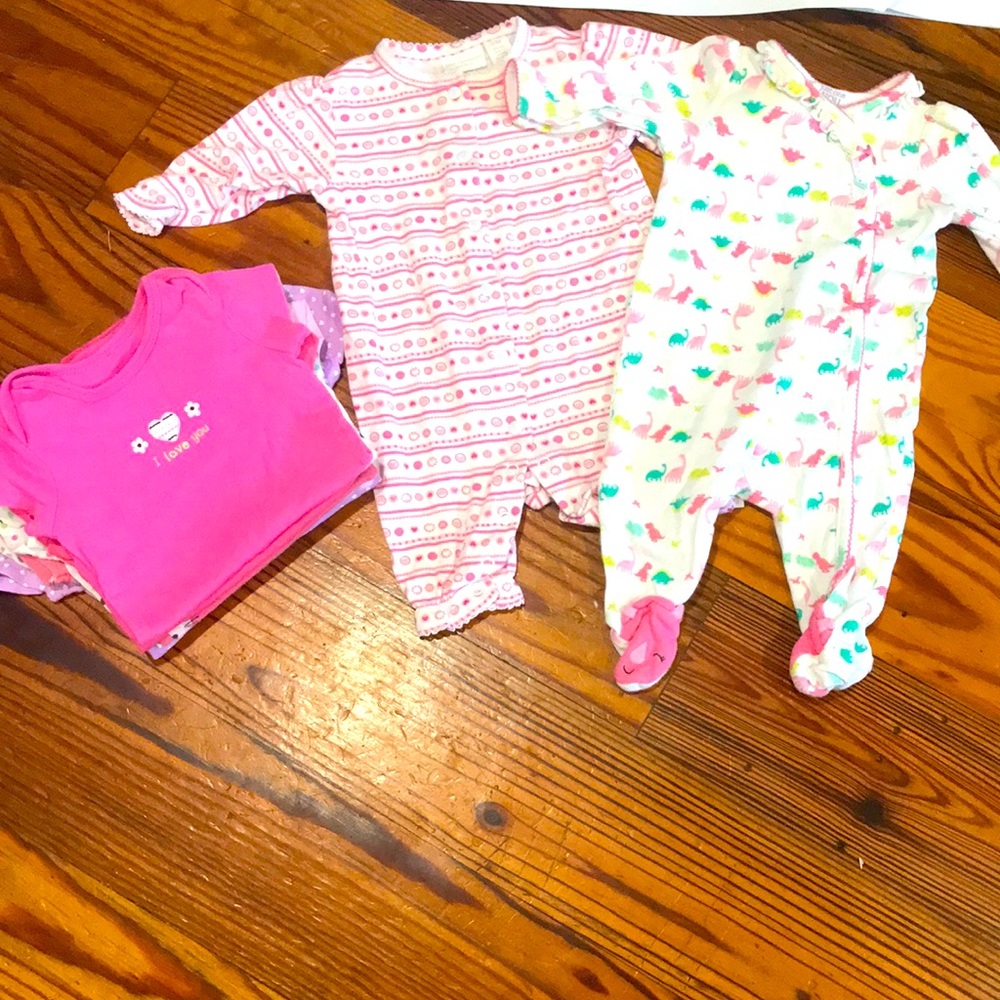 9piece of new baby girl clothes